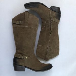 Franco Sarto suede cowboy boots size 8.5